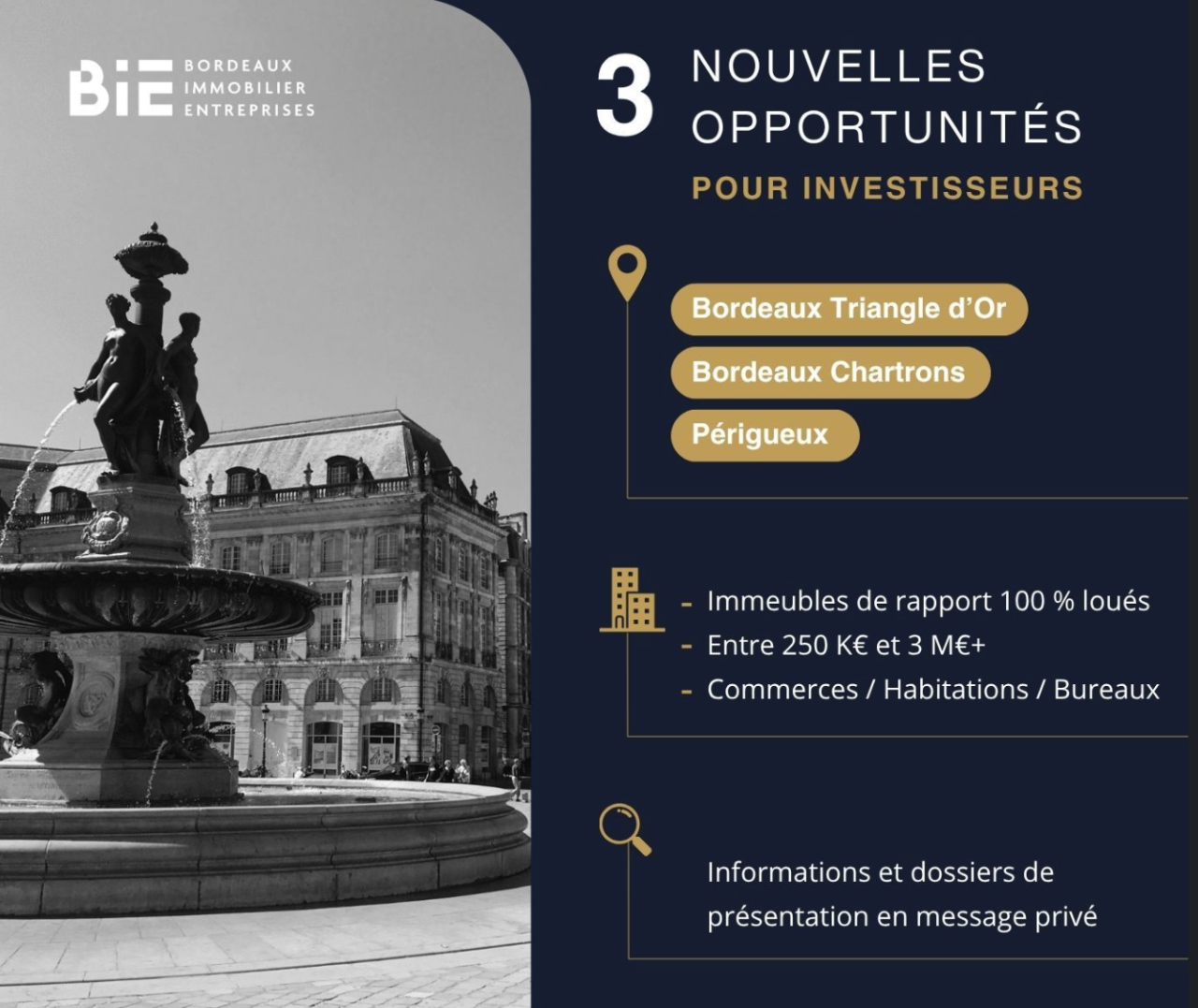 Opportunités d'investissements