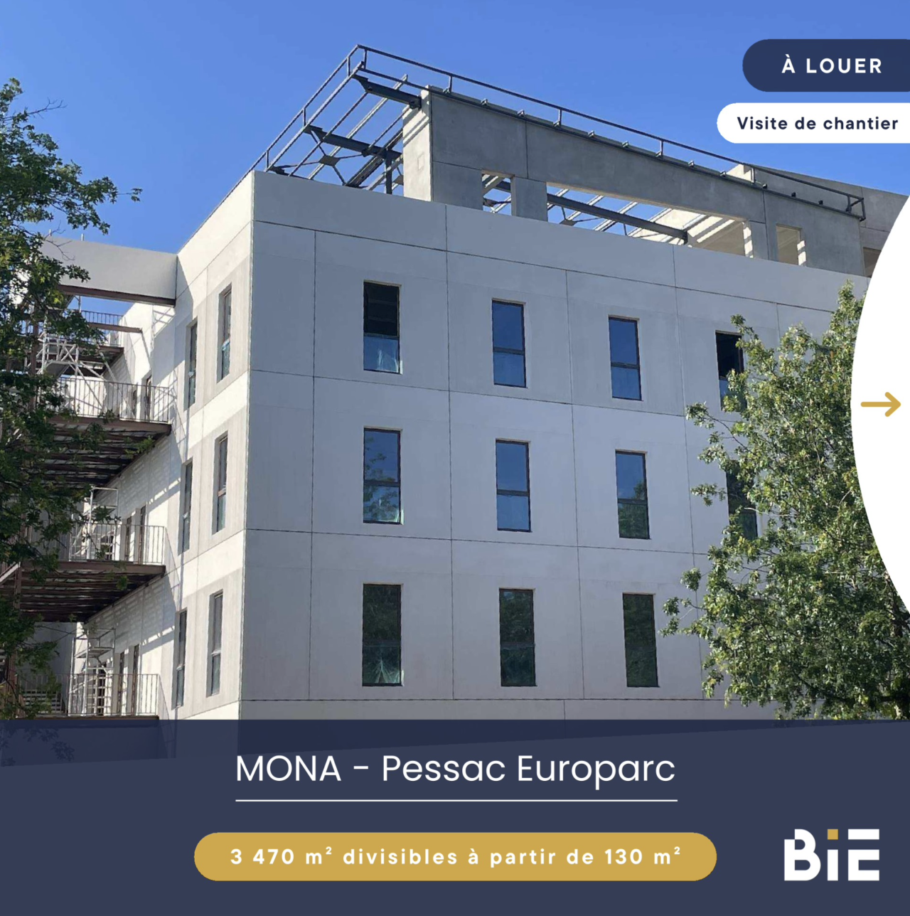 Chantier en cours - Pessac Europarc - Programme MONA